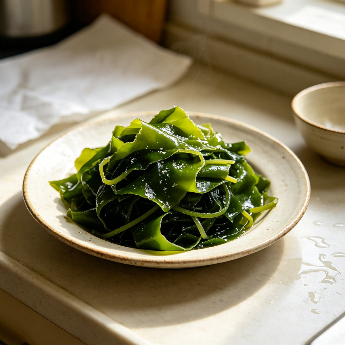 Fresh Green Seaweed Salad Sheets