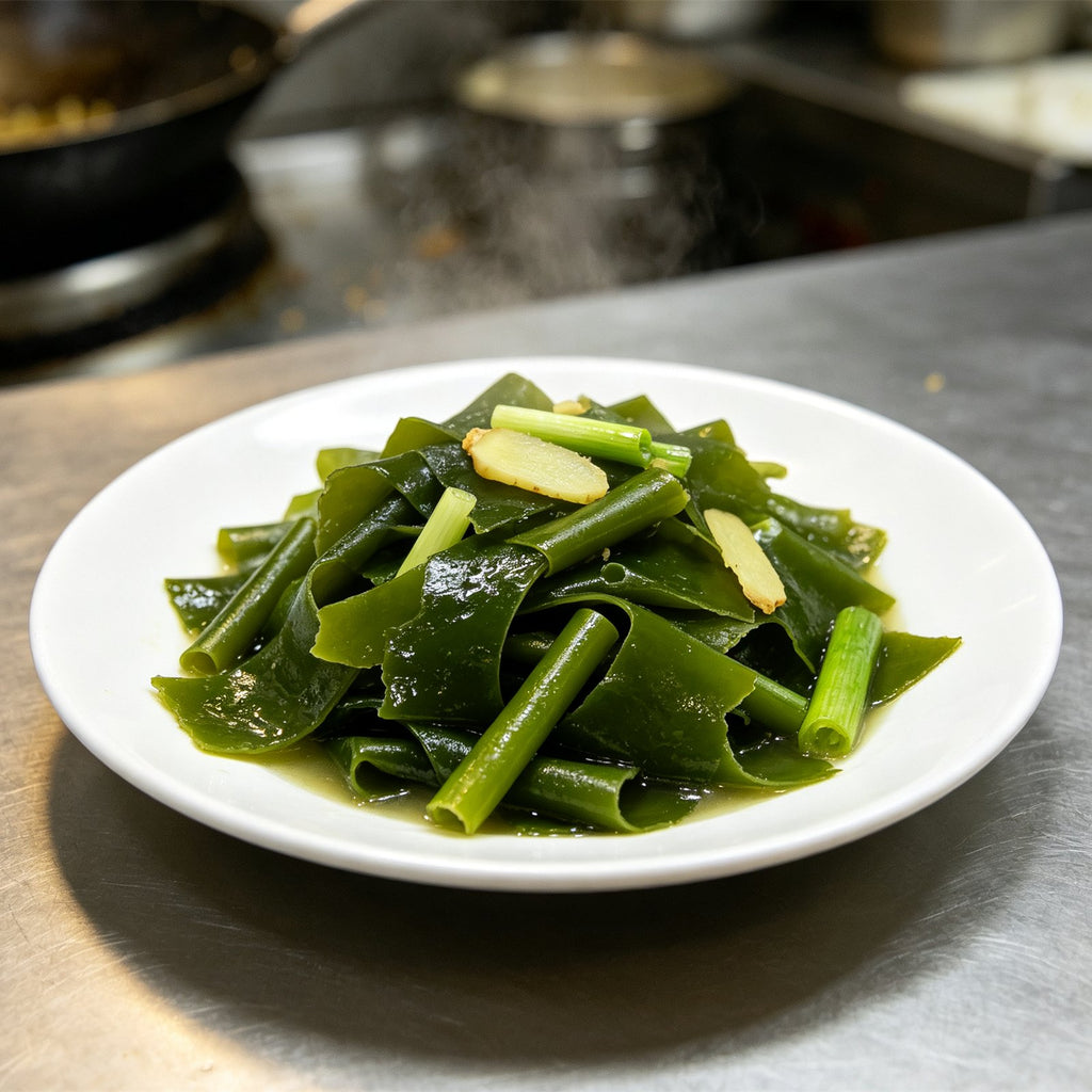 Fresh Green Seaweed Salad Sheets