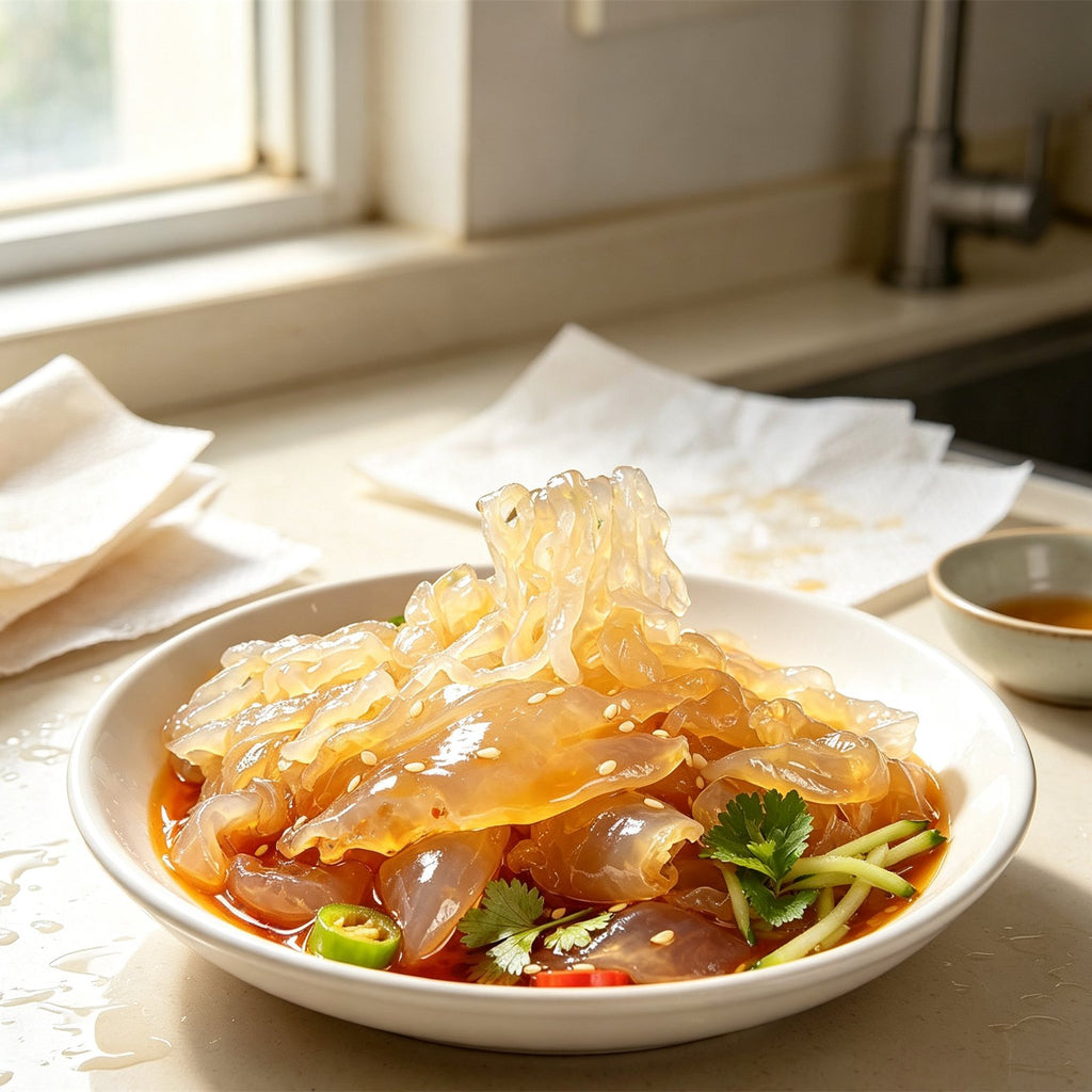 Chilled Jellyfish Salad With Chilli Oil