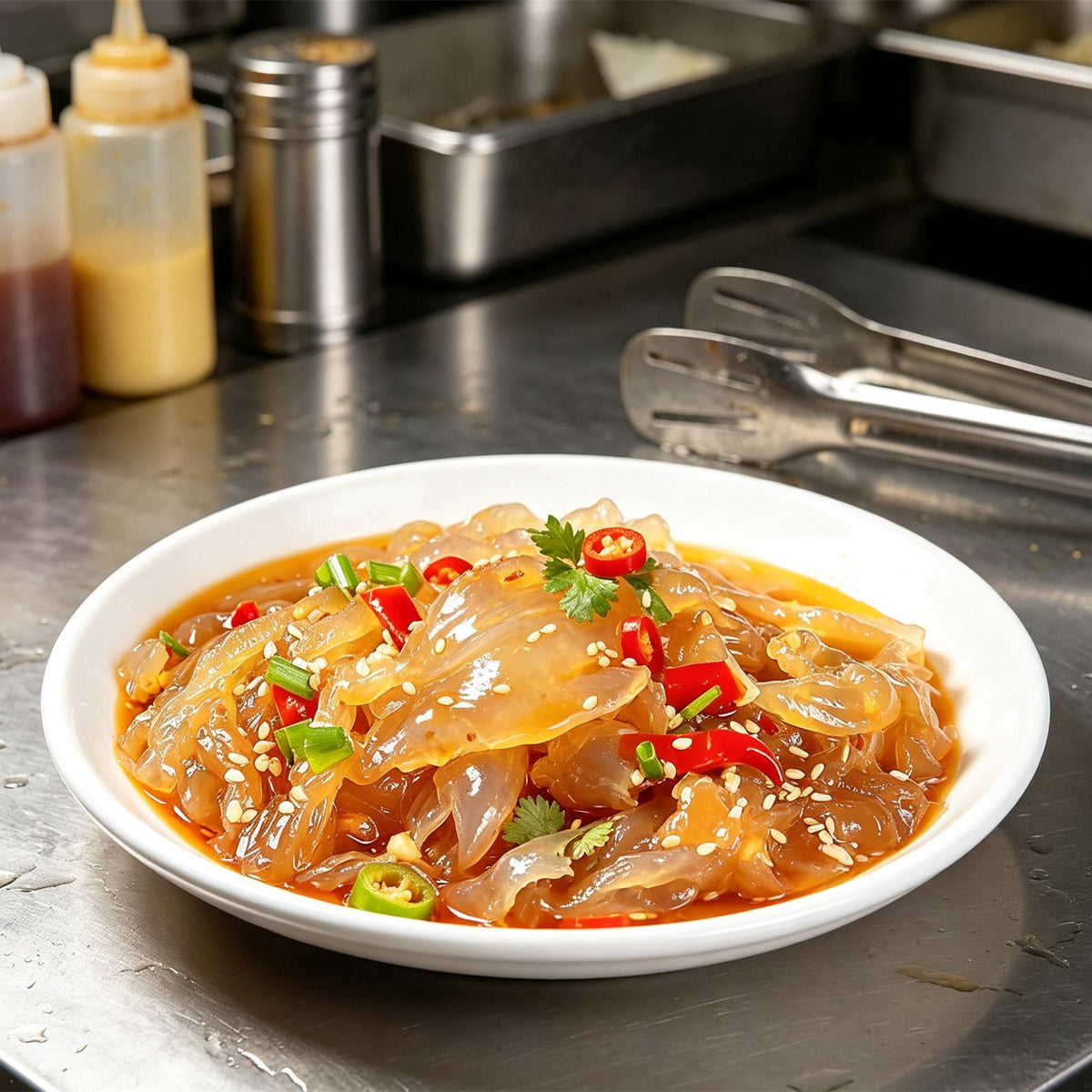 Chilled Jellyfish Salad With Chilli Oil
