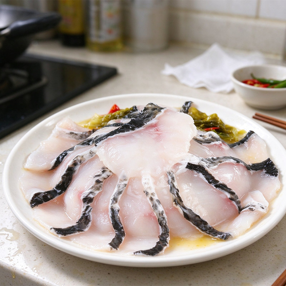Tender Sliced Snakehead Fish Fillets